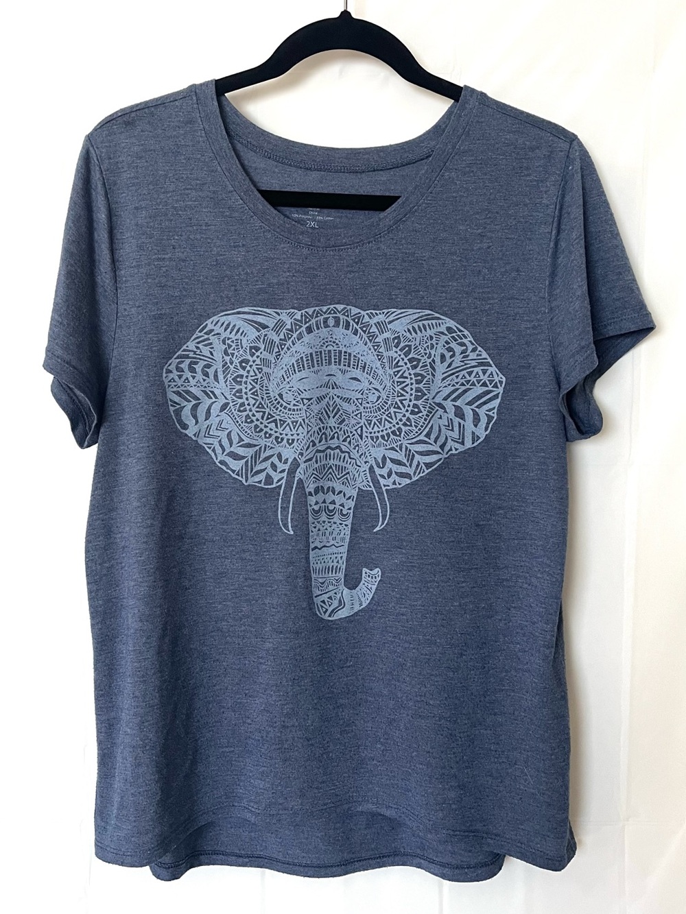 Zoe + Liv Heather Blue Relaxed 2XL Tee